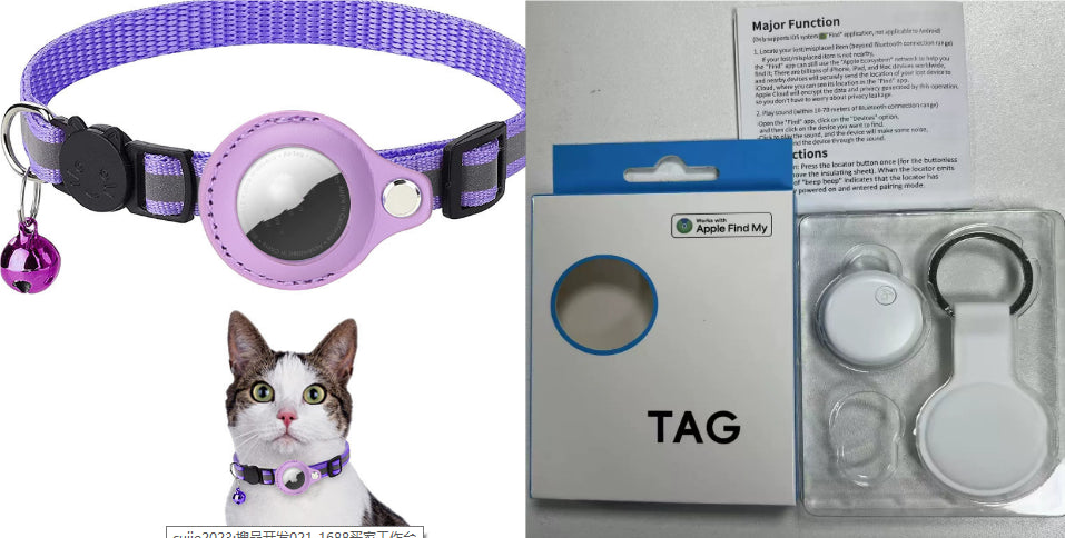 SafeTrack Collar™ Smart Airtag Pet Safety Collar