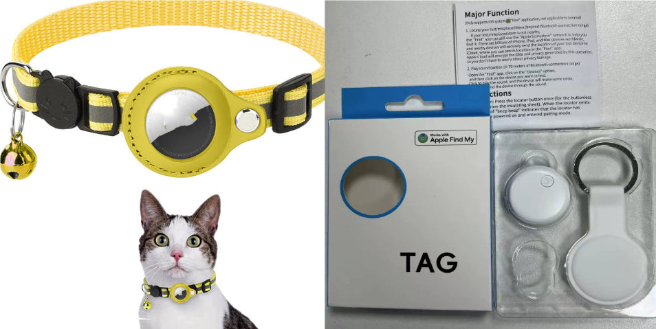 SafeTrack Collar™ Smart Airtag Pet Safety Collar
