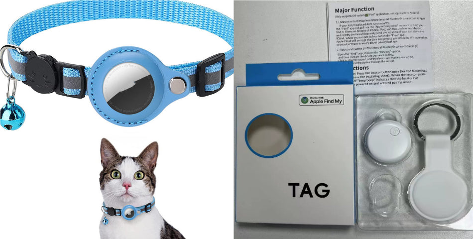 SafeTrack Collar™ Smart Airtag Pet Safety Collar