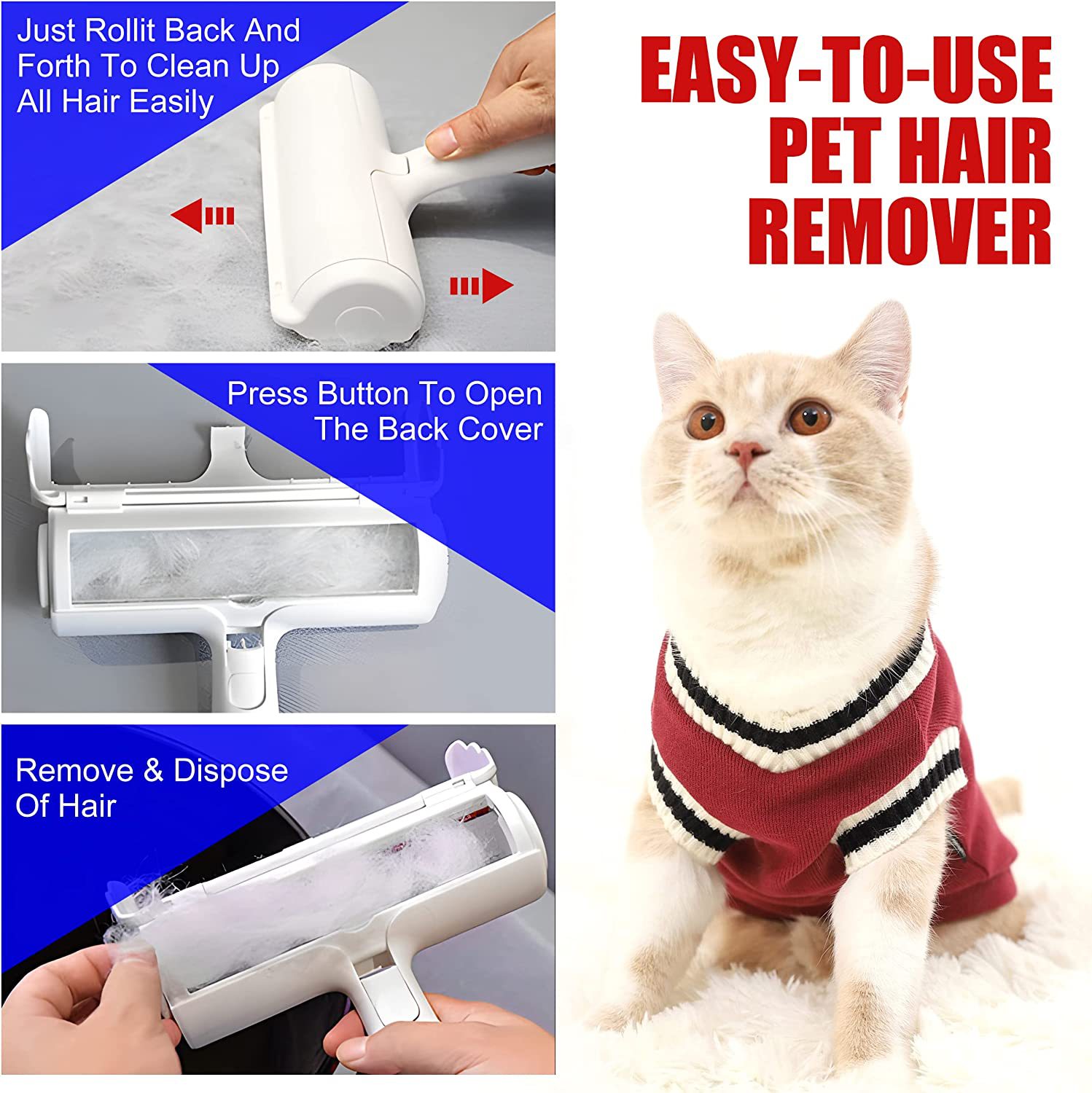 Clean Pet Hair Fast with This Reusable Roller Tool