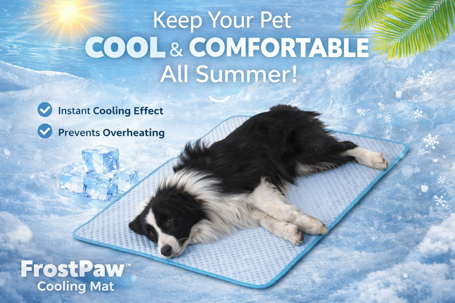 FrostPaw™ Cooling Mat Keep Your Pet Cool All Summer