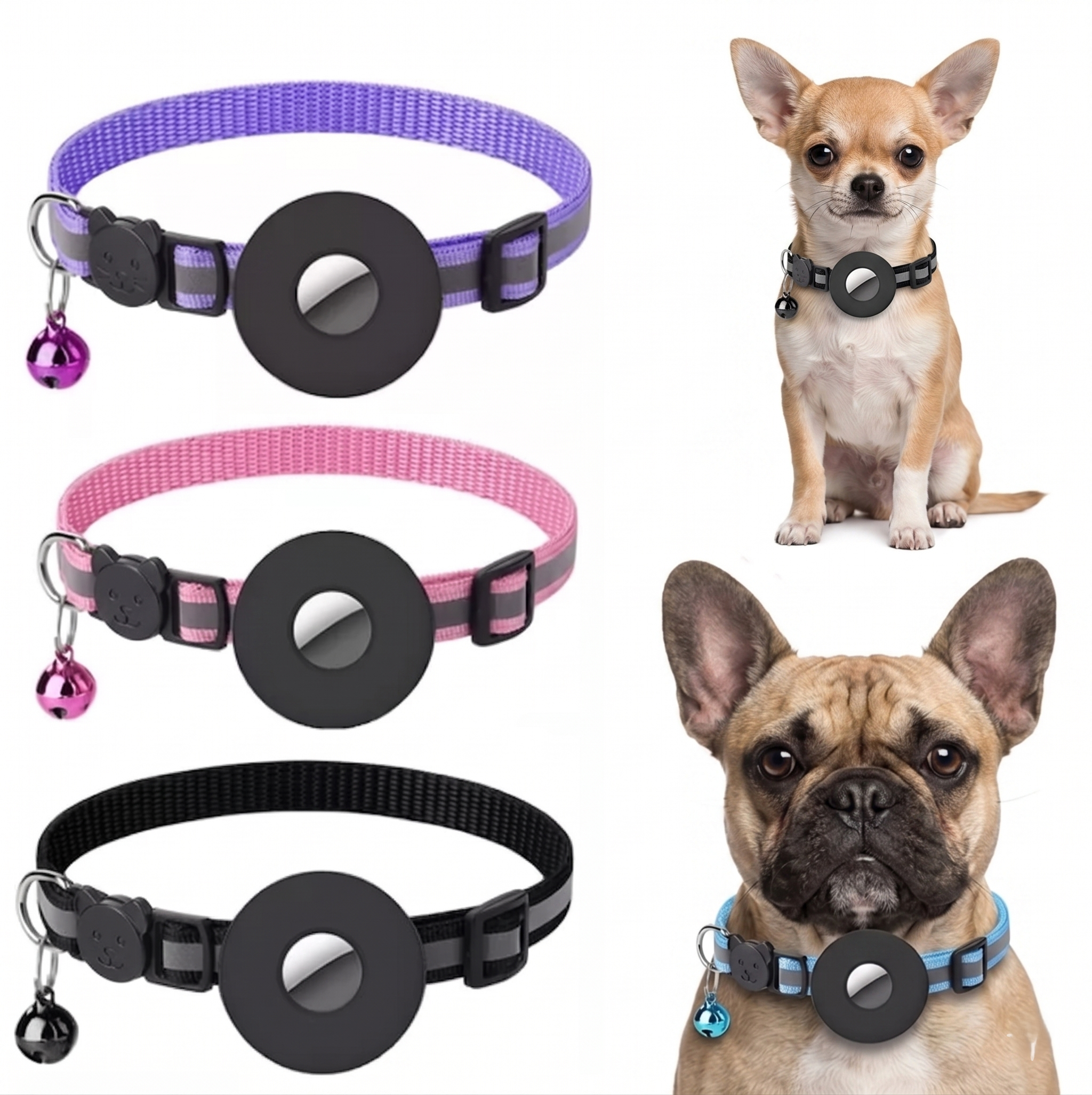 SafeTrack Collar™ Smart Airtag Pet Safety Collar